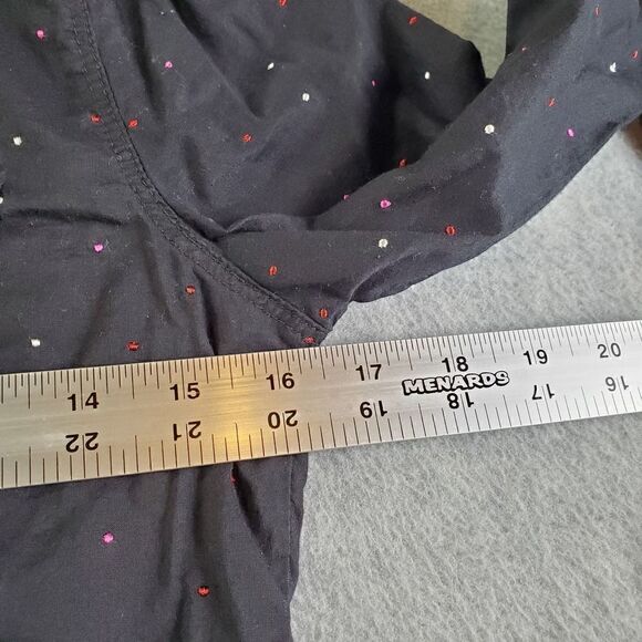 Lilu Shirt Womens Medium Black Long Sleeve Button Up - Picture 5 of 7
